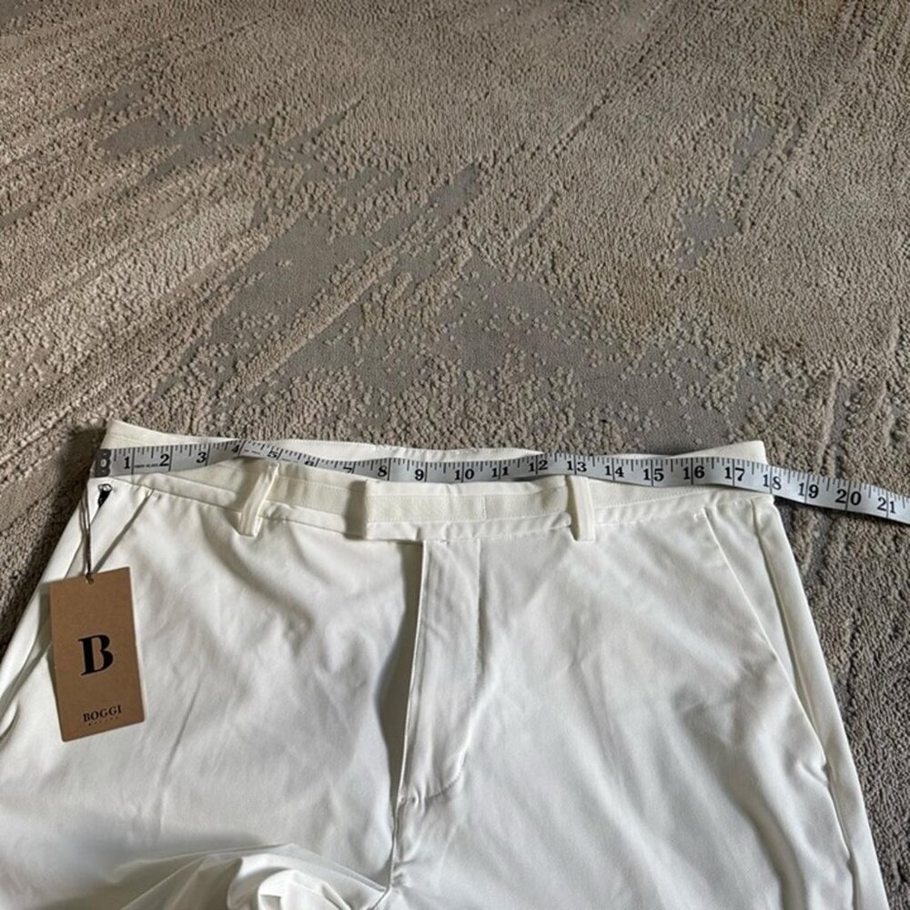 BOGGI MILANO white trousers technical pants B-Tech